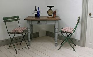 small painted pine kitchen table by distressed but not forsaken