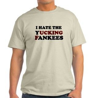 I HATE THE YANKEES SHIRT TEE Ash Grey T Shirt by statehumor