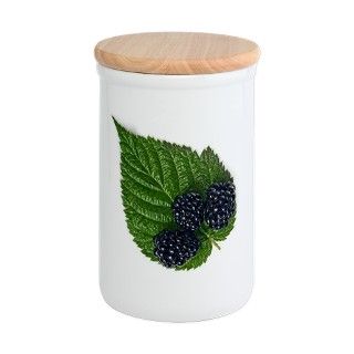 blackberry with green leaf isolate Flour Container by Admin_CP70839509