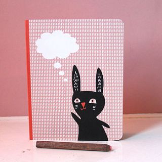 thinking rabbit notebook by becky baur