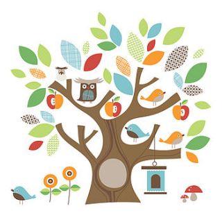 tree top friends wall decals by nubie modern kids boutique