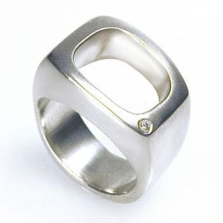 large hudson silver diamond ring by sarah sheridan with love and patience