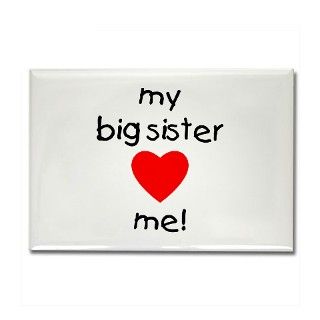 My big sister loves me Rectangle Magnet by tjcreations
