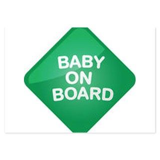 Baby On Board Sign Invitations by petdrawings