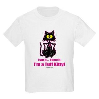 BREAST CANCER Cat   Kids T Shirt by tuffkitty