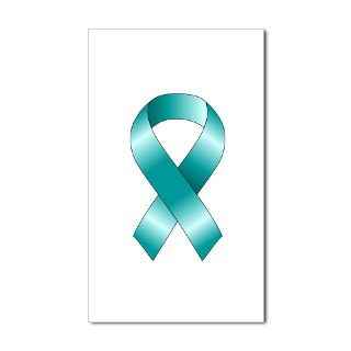 Teal Ribbon Decal by AwarenessTShirts