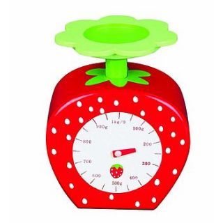 strawberry weighing scales by little ella james