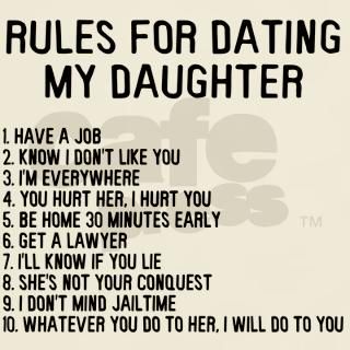 Rules For Dating My Daughter T Shirt by clevershop123