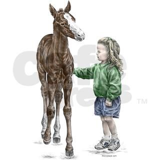 Girl and Horse Note Cards (Pk of 10) by kelliswan