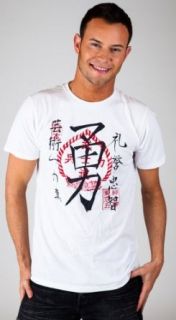 Tokyo Five Brand Bravery Calligraphy Tee (TS0281G2)   White   Medium Clothing