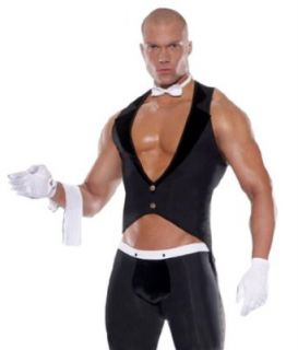 Men's Five Piece Sexy Butler Costume Clothing
