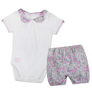 baby girl liberty body and bloomers by chateau de sable