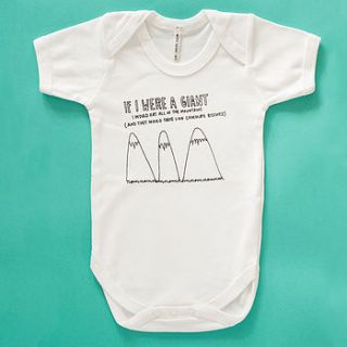 'if i were a giant…' baby bodysuit by angela chick