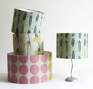 irish linen hand printed lampshades by trisha needham