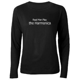 Real Men Play Harmonica T Shirt by realharmonica