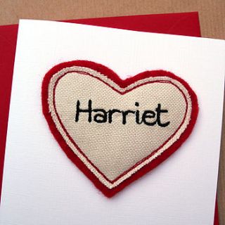personalised handmade heart anniversary card by jenny arnott cards & gifts