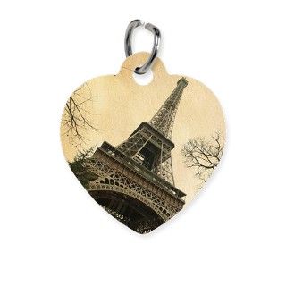 Eiffel tower. Photo in retro style. Pet Tag by Admin_CP70839509