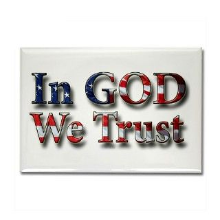 In GOD We Trust Rectangle Magnet by frankopinions