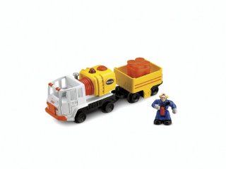 Fisher Price GEOTRAX L&S FUEL & FIX UP TRUCK w/ FIGURE Toys & Games