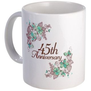 45th Anniversary Keepsake Mug by anniversarytshirts4