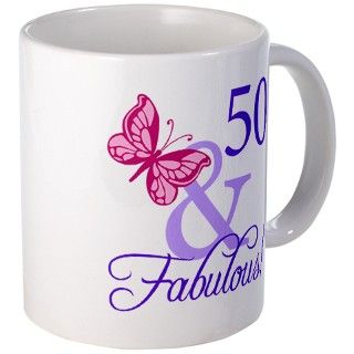 50 And Fabulous Birthday Gifts Mug by thebirthdayhill