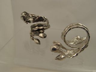 organic seaweed ring by charlotte cornelius jewellery design