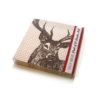 pack of 10 festive drinks mats by cherith harrison