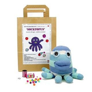 socktopus craft kit by sock creatures