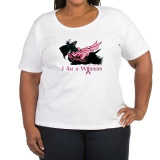 Scottish Breast Cancer Warrior Plus Size T Shirt by TailEnd