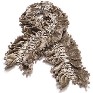 velvet ruffle scarf by wonderland boutique