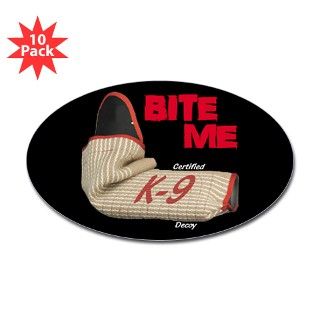 BITE ME C slv K9 D (dark) Decal by PawEnforcement