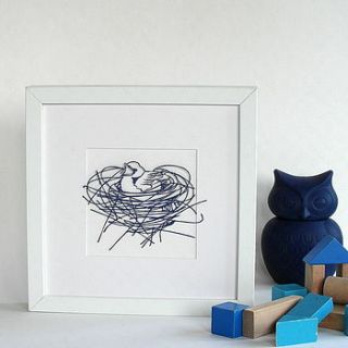 new baby bird papercut by rosie and the boys