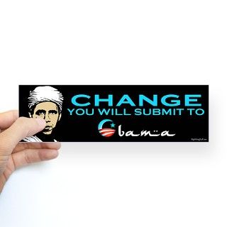 Obama   Change Bumper Bumper Sticker by rightwingstuff