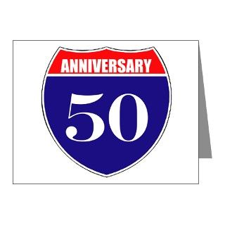 50th Anniversary Note Cards (Pk of 10) by funnyvet