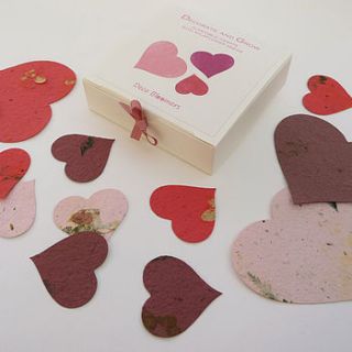 plantable scatter hearts by plant a bloomer
