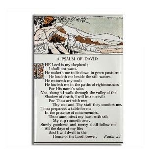 A Psalm of David Rectangle Magnet by thevintageimage