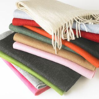 100% cashmere woven unisex scarf by cocoonu