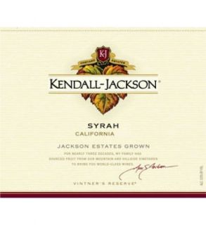 2010 Kendall Jackson 'Vintners Reserve' Syrah 750ml Wine
