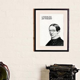 'sunglasses at night' print by the spotted sparrow