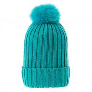 a beanie ski hat with fluffy pom pom by ciel
