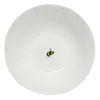 solo bee and dots china cereal bowl by sophie allport