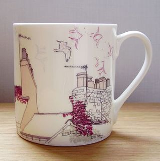 bone china seagull design mug by littlebirdydesigns