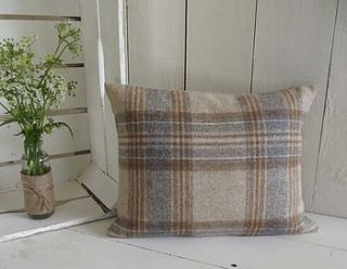 ' handmade luxury irish linen and wool ' cushion by rustic country crafts
