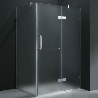 Vigo 24 Pivot Door Swing Frameless Shower Enclosure