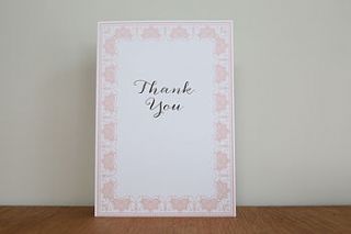 personalised gatsby thank you card by lucy says i do