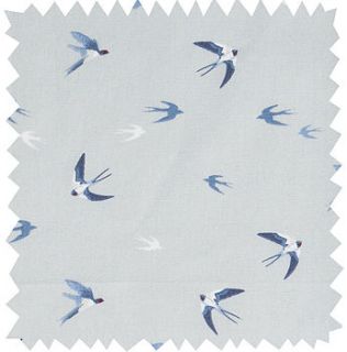 swallow cotton fabric by the metre by sophie allport