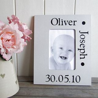 personalised photo frame by yours by design