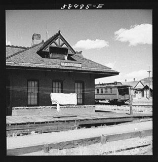 Photo Former railroad station in old mining town. Leadville, Colorado   Prints