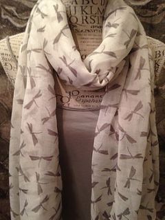 dragonfly scarf by french grey interiors