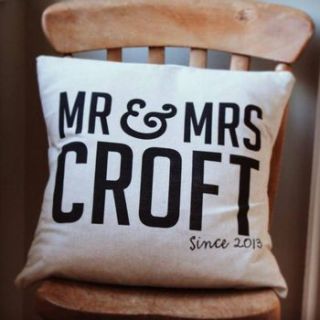 personalised cushion by basil & ford